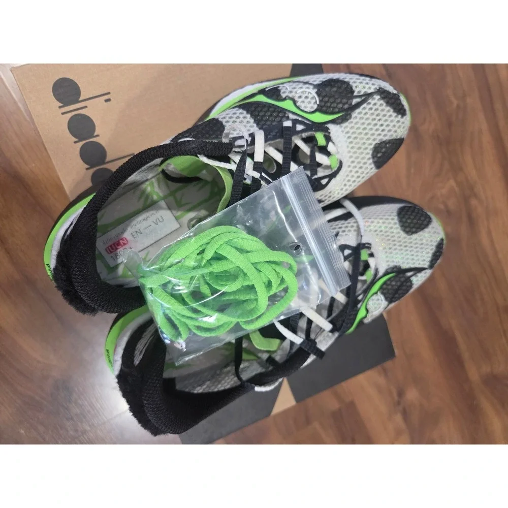 Saucony Endorphin Pro 3 Running Shoes Mens 9 White Black Green Good Panda Carbon
